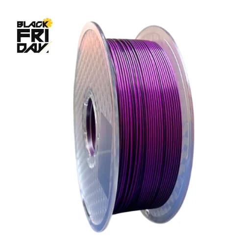 FILAMENTO PLA ULTRA SILK BICOLOR PRETO E ROXO 2