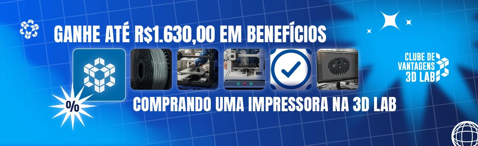 Clube de vantagens 3D Lab