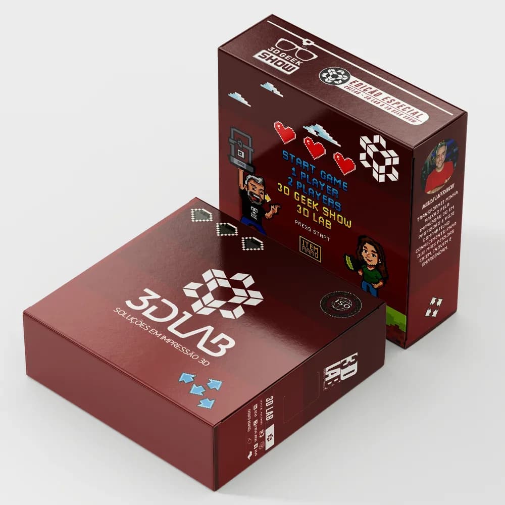 FILAMENTO PLA RAINBOW 3D GEEK SHOW – EDIÇÃO LIMITADA