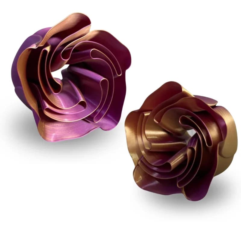 Filamento PLA Ultra Silk – Bicolor Ouro e Roxo