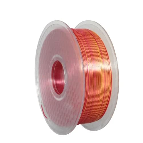 Filamento PLA Ultra Silk – Bicolor Vermelho e Ouro